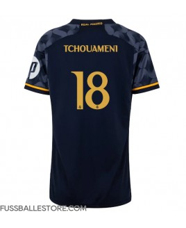 Günstige Real Madrid Aurelien Tchouameni #18 Auswärtstrikot Damen 2023-24 Kurzarm